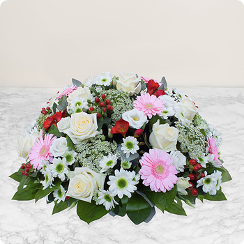 Coussin de fleurs pour deuil Constellation