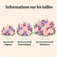 Composition de deuil Douceur Éternelle, roses roses et lisianthus mauve en coupe blanche