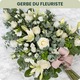 Gerbe de fleurs de deuil - Livraison 123fleurs