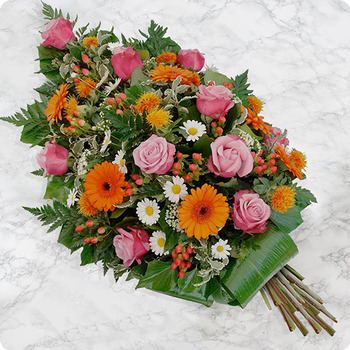 Compassio - Gerbe florale chaleureuse livrée rapidement avec 123fleurs