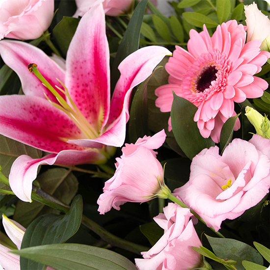 Sahir - Gerbe piquée pour cérémonie de deuil, livrée rapidement avec 123fleurs