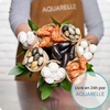Retrouvez tous les plaisirs gourmands de votre enfance dans ce bouquet de bonbons insolite signé Aquarelle. Sucettes, guimauves et sucreries acidulées vous attendent !