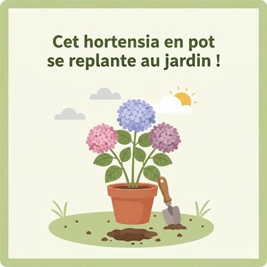 Hortensia en pot 