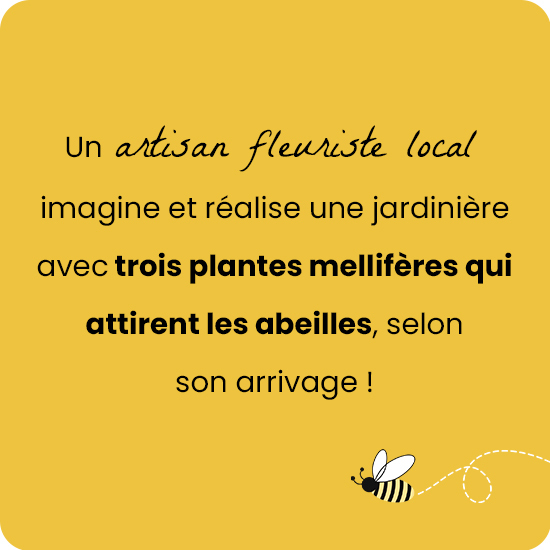 Jardinière pour les abeilles
