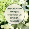 Création avec des fleurs fraiches et de saison
