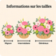 Composition de deuil Louange, roses roses et gerberas en cache-pot zinc