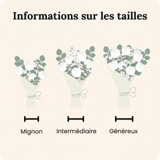 Paradis blanc – bouquet de deuil en lys et roses blanches, feuillage vert