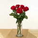 Rose rouge à l'unité, tige longue 60 cm 123fleurs