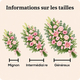 Gerbe à main de deuil Saphir, tons roses, composition sur-mesure par un artisan fleuriste