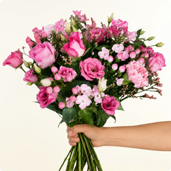 Simplement Rose – Bouquet rond tons roses