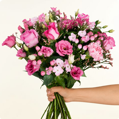 Simplement Rose – Bouquet rond tons roses